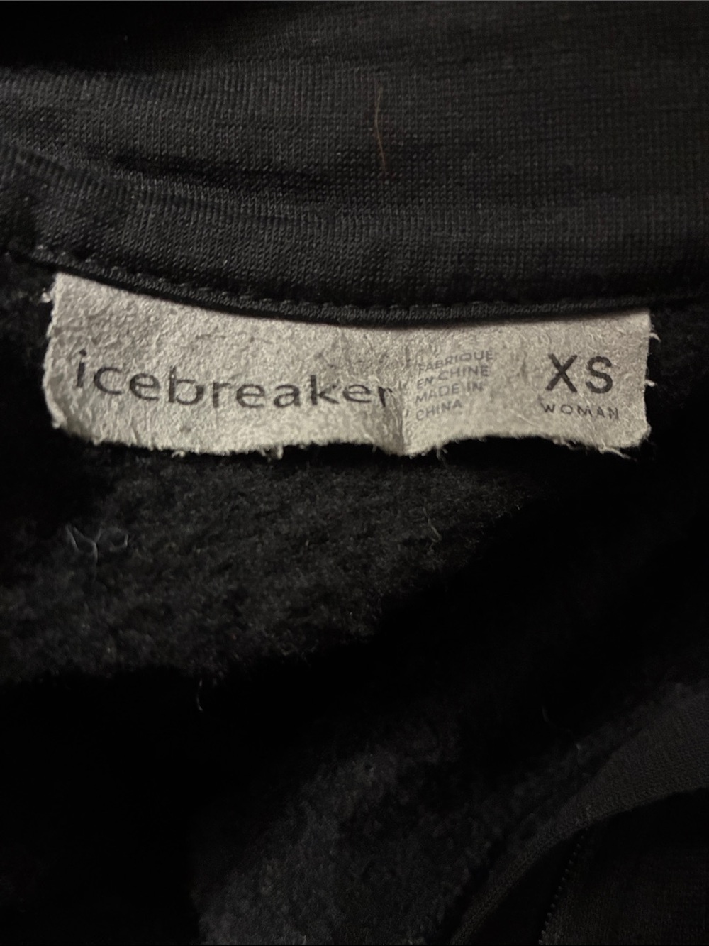 Icebreaker Elemental RealFleece 330 Merino Wool Full Zip Jacket Black XS - Picture 8 of 11